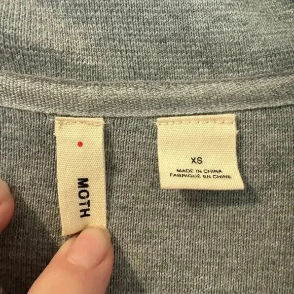 Anthropologie Gray Moth Button Cardigan - Picture 2 of 5